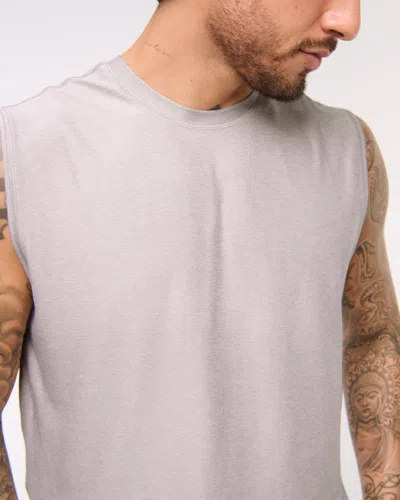 Abercrombie & Fitch Ypb Powersoft Lifting Tank In Gray