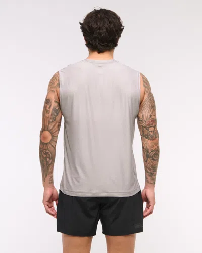 Abercrombie & Fitch Ypb Powersoft Lifting Tank In Gray