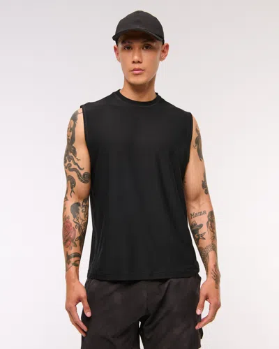 Abercrombie & Fitch Ypb Powersoft Lifting Tank In Black