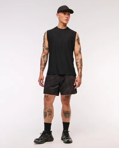 Abercrombie & Fitch Ypb Powersoft Lifting Tank In Black