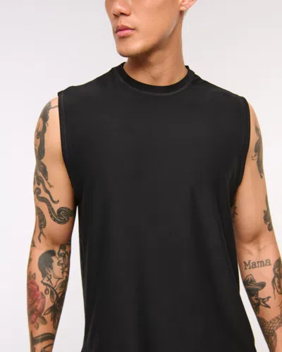 Abercrombie & Fitch Ypb Powersoft Lifting Tank In Black