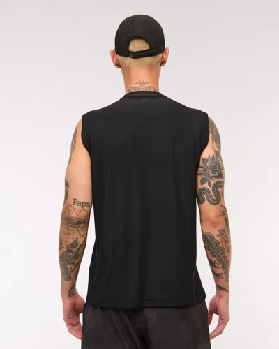 Abercrombie & Fitch Ypb Powersoft Lifting Tank In Black