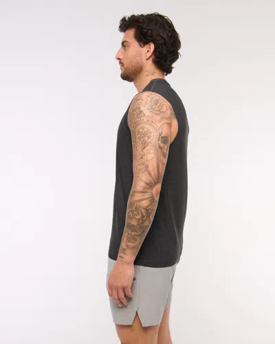Abercrombie & Fitch Ypb Powersoft Lifting Tank In Gray