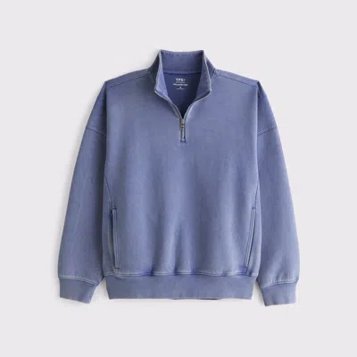 Abercrombie & Fitch Ypb Neoknit Max Half-zip In Blue