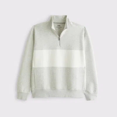 Abercrombie & Fitch Ypb Neoknit Max Half-zip In Gray