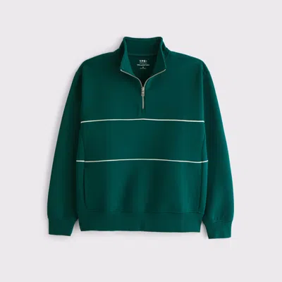 Abercrombie & Fitch Ypb Neoknit Max Half-zip In Green