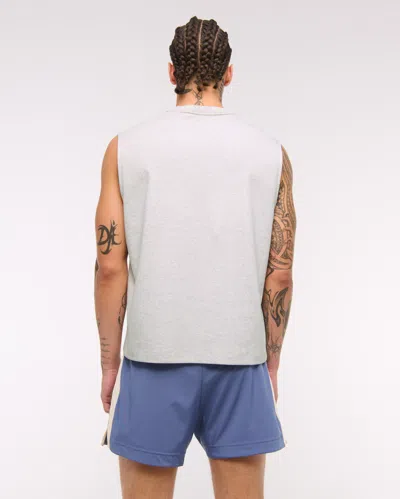 Abercrombie & Fitch Ypb Active Heavyweight Cotton Tank In White