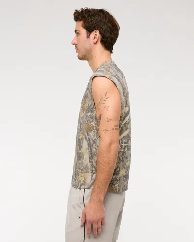 Abercrombie & Fitch Ypb Heavyweight Cotton Extended Shoulder Tank In Multi