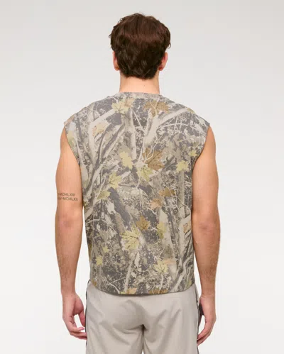 Abercrombie & Fitch Ypb Heavyweight Cotton Extended Shoulder Tank In Multi