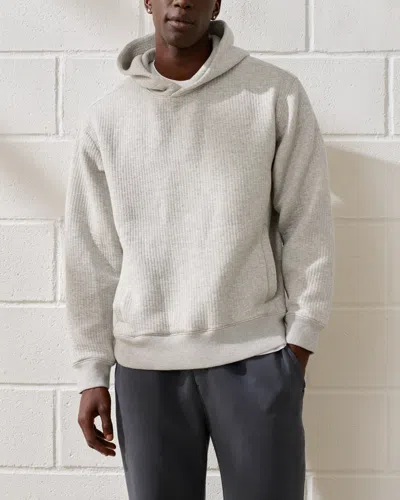 Abercrombie & Fitch Ypb Textured Ribbed Popover In Gray