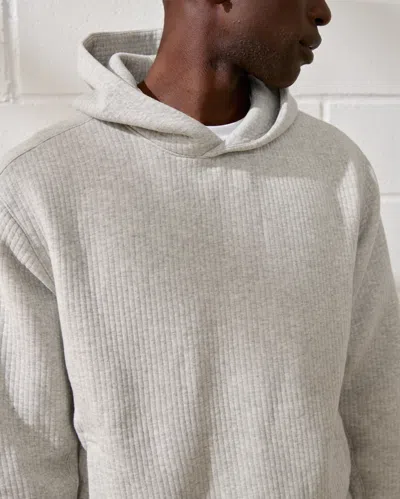 Abercrombie & Fitch Ypb Textured Ribbed Popover In Gray