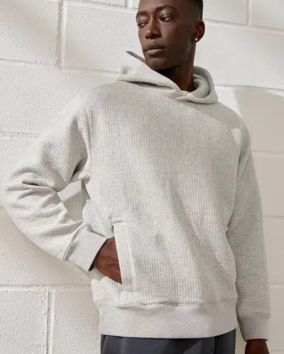 Abercrombie & Fitch Ypb Textured Ribbed Popover In Gray