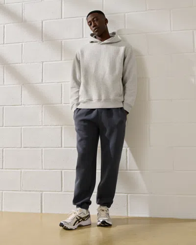 Abercrombie & Fitch Ypb Textured Ribbed Popover In Gray