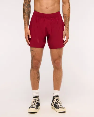 Abercrombie & Fitch Ypb Motiontek Unlined Ready Short In Red