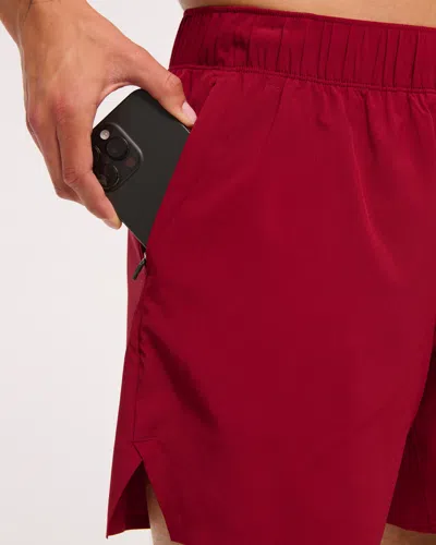 Abercrombie & Fitch Ypb Motiontek Unlined Ready Short In Red