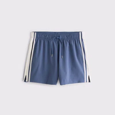 Abercrombie & Fitch Ypb Motiontek Retro Short In Blue