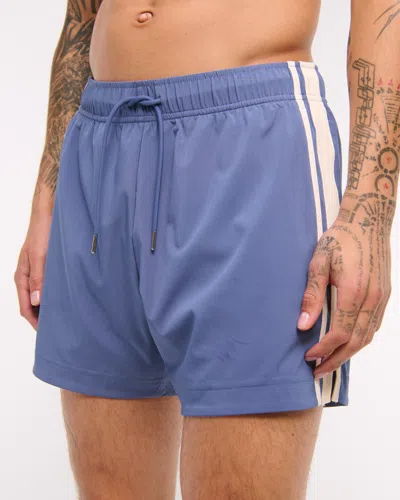 Abercrombie & Fitch Ypb Motiontek Retro Short In Blue