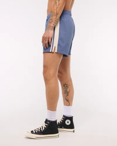 Abercrombie & Fitch Ypb Motiontek Retro Short In Blue
