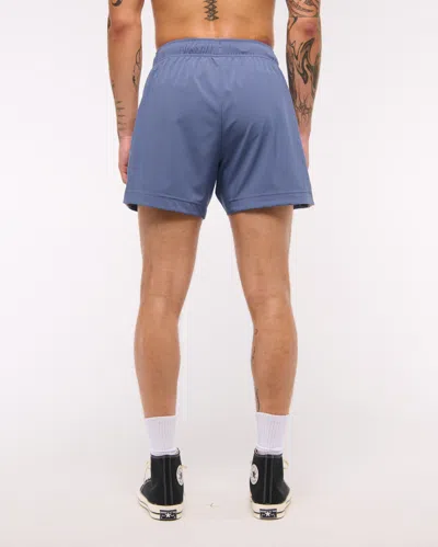Abercrombie & Fitch Ypb Motiontek Retro Short In Blue