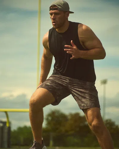 Abercrombie & Fitch Ypb Motiontek Athletic Fit Unlined Ready Short In Gray