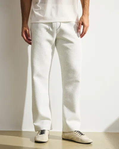 Abercrombie & Fitch Ypb Neoknit Max Relaxed Straight Bottom In White