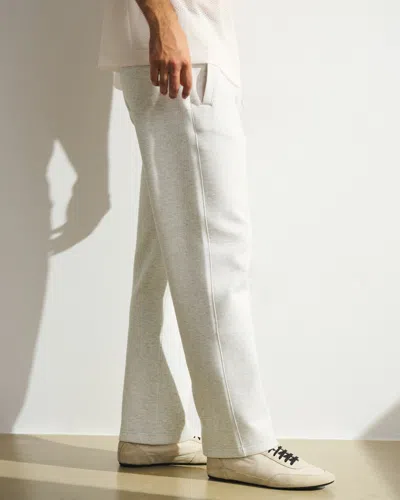 Abercrombie & Fitch Ypb Neoknit Max Relaxed Straight Bottom In White