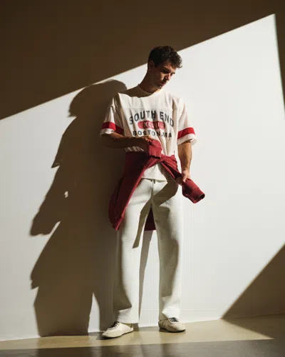 Abercrombie & Fitch Ypb Neoknit Max Relaxed Straight Bottom In White