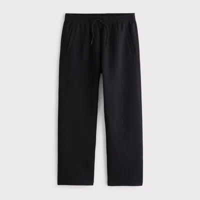 Abercrombie & Fitch Ypb Neoknit Max Relaxed Straight Bottom In Black