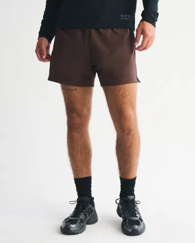 Abercrombie & Fitch Ypb Motiontek Retro Short In Brown