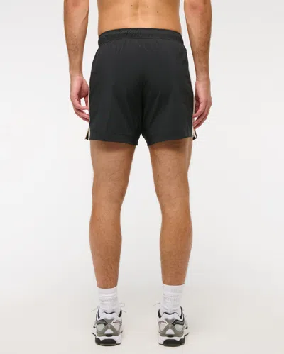 Abercrombie & Fitch Ypb Motiontek Retro Short In Black