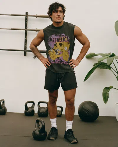 Abercrombie & Fitch Ypb Motiontek Retro Short In Black