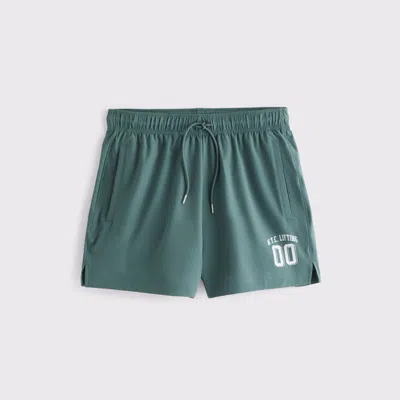 Abercrombie & Fitch Ypb Motiontek Retro Short In Green