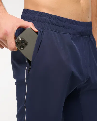 Abercrombie & Fitch Ypb Motiontek Cinched Hem Pant In Blue