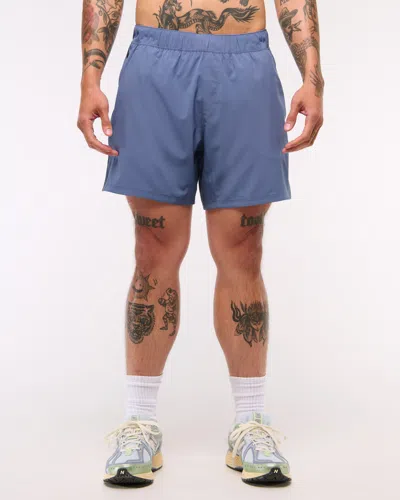Abercrombie & Fitch Ypb Motiontek Lined Ready Short In Blue