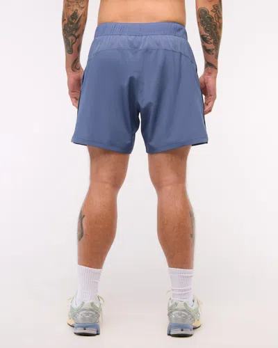 Abercrombie & Fitch Ypb Motiontek Lined Ready Short In Blue