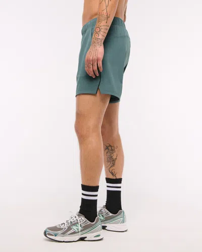 Abercrombie & Fitch Ypb Motiontek Lined Ready Short In Green