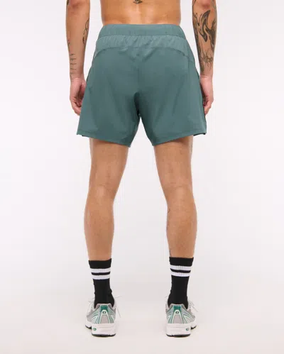 Abercrombie & Fitch Ypb Motiontek Lined Ready Short In Green