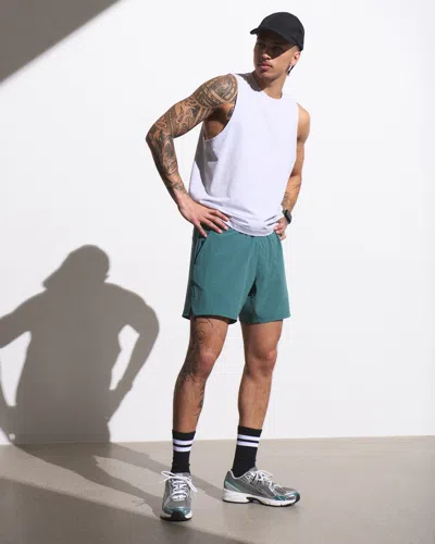 Abercrombie & Fitch Ypb Motiontek Lined Ready Short In Green