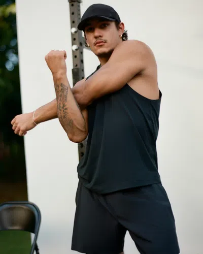 Abercrombie & Fitch Ypb Motiontek Lined Ready Short In Black