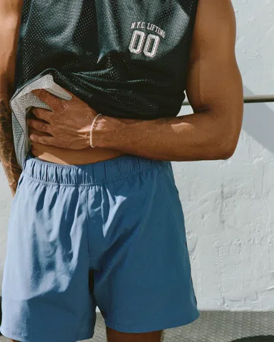 Abercrombie & Fitch Ypb Motiontek Unlined Ready Short In Blue