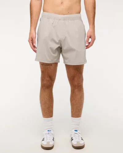 Abercrombie & Fitch Ypb Motiontek Unlined Ready Short In Neutral
