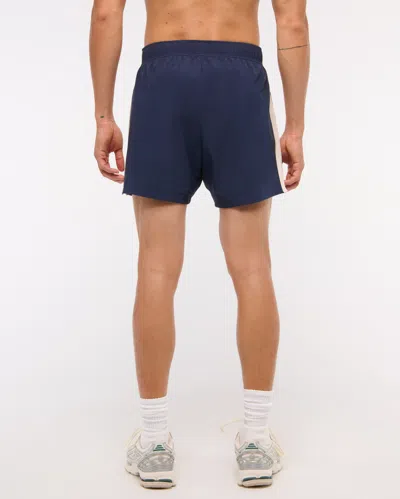 Abercrombie & Fitch Ypb Motiontek Retro Short In Blue