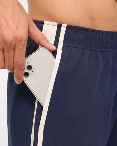 Abercrombie & Fitch Ypb Motiontek Retro Short In Blue