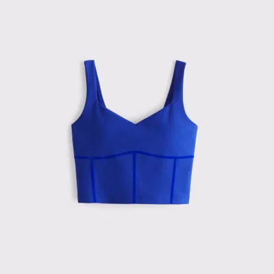 Abercrombie & Fitch Ypb Sculptlux Sweetheart Tank In Blue
