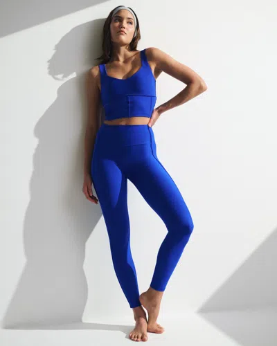 Abercrombie & Fitch Ypb Sculptlux Sweetheart Tank In Blue