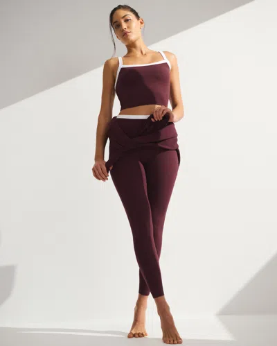 Abercrombie & Fitch Ypb Studioflex Cami Tank In Burgundy