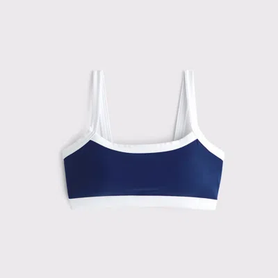 Abercrombie & Fitch Ypb Studioflex Cami Sports Bra In Blue