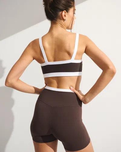 Abercrombie & Fitch Ypb Studioflex Cami Sports Bra In Brown