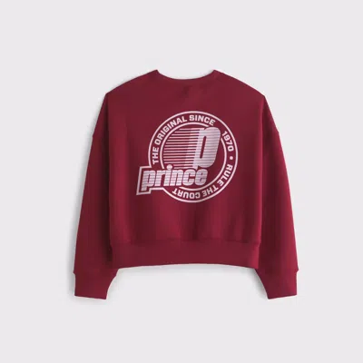 Abercrombie & Fitch Ypb Neoknit On The Go Prince Tennis Crew In Red