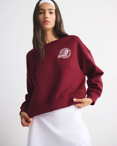 Abercrombie & Fitch Ypb Neoknit On The Go Prince Tennis Crew In Red